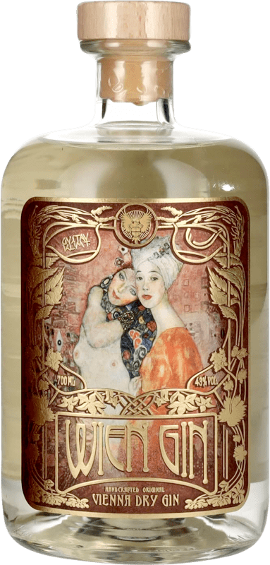 81,95 € Бесплатная доставка | Джин Wien Gin Gustav Klimt Edition Австрия бутылка 70 cl