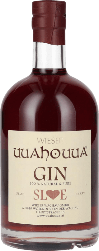 35,95 € Kostenloser Versand | Genever Gin Wieser Österreich Medium-Flasche 50 cl Sloe Berries — Schlehenbeeren