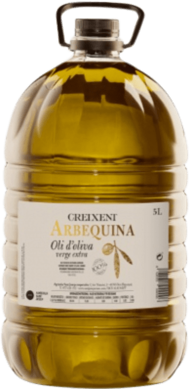 63,95 € Envio grátis | Azeite de Oliva Sant Josep Creixent AOVE Virgem Extra Catalunha Espanha Arbequina Garrafão 5 L