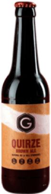 13,95 € Envío gratis | Caja de 3 unidades Cerveza Graner Quirze Cataluña España Botellín Tercio 33 cl