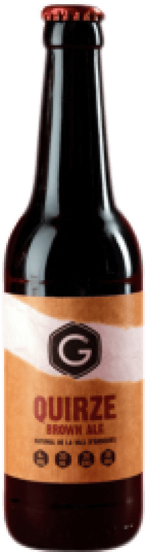 13,95 € Envoi gratuit | Boîte de 3 unités Bière Graner Quirze Brown Ale — Brune Catalogne Espagne Bouteille Tiers 33 cl