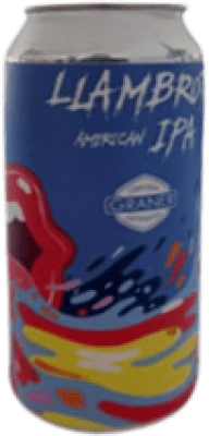 19,95 € 免费送货 | 盒装3个 啤酒 Graner Llambrot IPA — India Pale Ale, American — 美式 加泰罗尼亚 西班牙 罐 33 cl