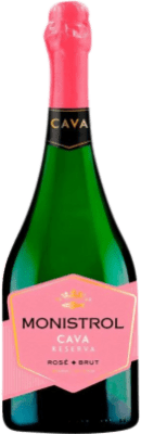 7,95 € Envio grátis | Espumante rosé Marqués de Monistrol Rosé Brut Reserva D.O. Cava Catalunha Espanha Monastrell, Pinot Preto Garrafa 75 cl