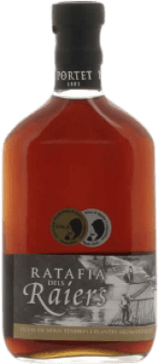 8,95 € Free Shipping | Spirits Portet Ratafia dels Raiers Catalonia Spain Hip Flask Bottle 35 cl