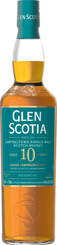 58,95 € 免费送货 | 威士忌单一麦芽威士忌 Glen Scotia 苏格兰 英国 10 岁 瓶子 70 cl