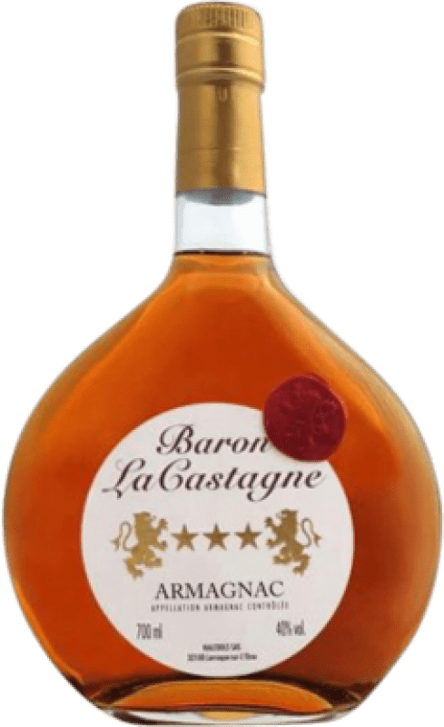 16,95 € Envío gratis | Armagnac Halcool. Baron Lacastagne Francia Botella 70 cl