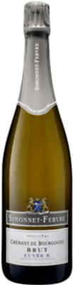 25,95 € Envio grátis | Espumante branco Taittinger Simonnet-Febvre Crémant Cuvée Brut Borgonha França Pinot Preto, Chardonnay Garrafa 75 cl