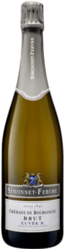 25,95 € Бесплатная доставка | Белое игристое Taittinger Simonnet-Febvre Cuvée брют A.O.C. Crémant de Bourgogne Бургундия Франция Pinot Black, Chardonnay бутылка 75 cl