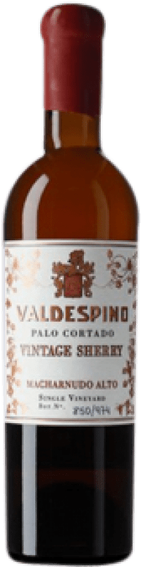 132,95 € Kostenloser Versand | Verstärkter Wein Valdespino Palo Cortado Vintage D.O. Jerez-Xérès-Sherry Spanien Halbe Flasche 37 cl