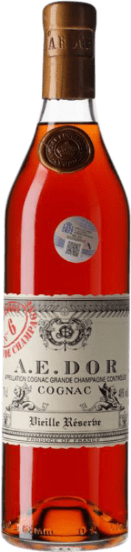 318,95 € Spedizione Gratuita | Cognac A.E. DOR Vieille Nº 6 Riserva A.O.C. Cognac Francia 40 Anni Bottiglia 70 cl