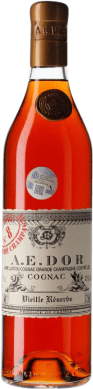 501,95 € 免费送货 | 科涅克白兰地 A.E. DOR Vieille Nº 8 预订 A.O.C. Cognac 法国 50 岁 瓶子 70 cl