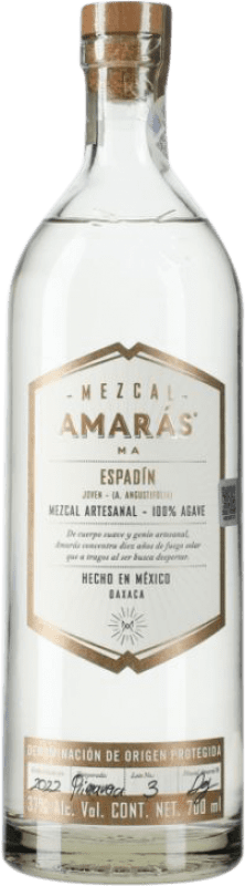 54,95 € 免费送货 | 梅斯卡尔酒 Amaras Espadín 年轻的 墨西哥 瓶子 70 cl