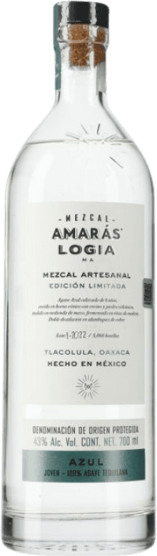 106,95 € 免费送货 | 梅斯卡尔酒 Amaras Logia Azul 墨西哥 瓶子 70 cl