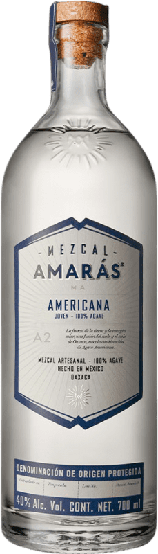 106,95 € 免费送货 | 梅斯卡尔 Amaras Logia Blue — 蓝色版, 限量版, Artesanal — 手工艺的 墨西哥 70 cl
