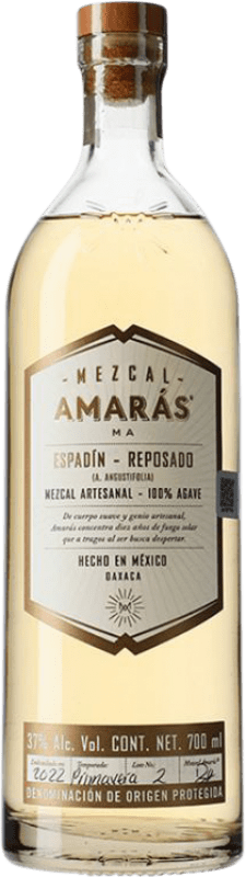 66,95 € Spedizione Gratuita | Mezcal Amaras Espadín Reposado Messico Bottiglia 70 cl