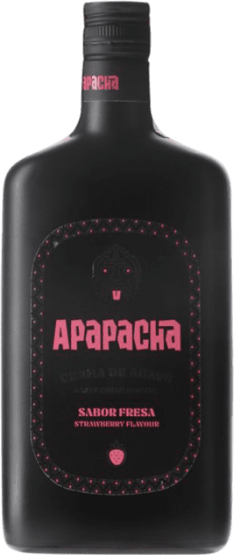 12,95 € Envío gratis | Tequila Apapacha. Crema Agave Fresa España Botella 70 cl