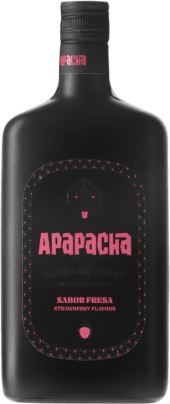 13,95 € Envío gratis | Tequila Apapacha. Crema Agave Fresa España Botella 70 cl