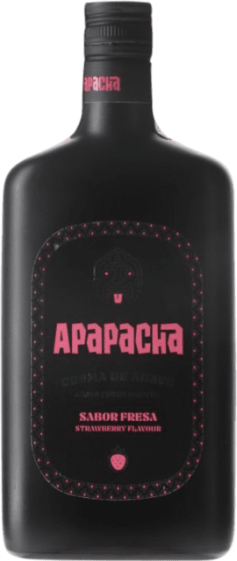13,95 € 送料無料 | リキュールクリーム Apapacha. Fresa Strawberry al Aguardiente de Agave スペイン ボトル 70 cl