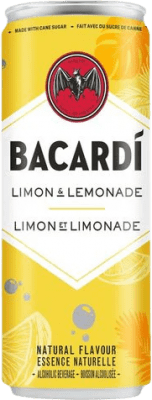 2,95 € Spedizione Gratuita | Bibite e Mixer Bacardí Limon & Lemonade Rum Mixed Drink Puerto Rico Lattina 25 cl