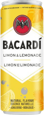 3,95 € 送料無料 | ミキサー Bacardí プエルトリコ 缶 25 cl Limón — レモン, Lemonade — レモネード, Rum — ラム