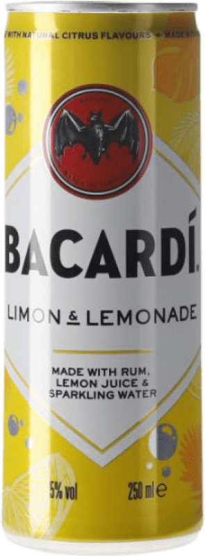 3,95 € Бесплатная доставка | Напитки и миксеры Bacardí Limon & Lemonade Rum Mixed Drink Пуэрто-Рико Алюминиевая банка 25 cl
