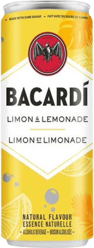 2,95 € Бесплатная доставка | Напитки и миксеры Bacardí Limon & Lemonade Rum Mixed Drink Пуэрто-Рико Алюминиевая банка 25 cl