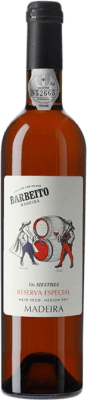 88,95 € Kostenloser Versand | Verstärkter Wein Barbeito Niepoort os Mestres I.G. Madeira Madeira Portugal Sercial, Verdello, Tinta Negra Mole 10 Jahre Medium Flasche 50 cl