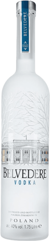 174,95 € Envío gratis | Vodka Belvedere LED Luminoso Polonia Botella Especial 1,75 L
