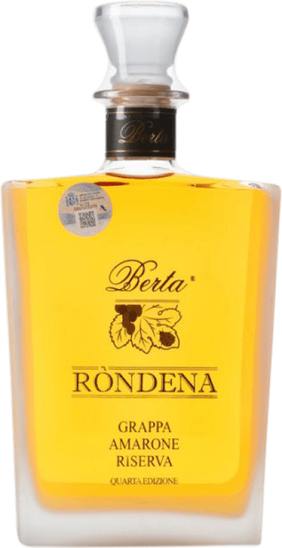189,95 € Kostenloser Versand | Grappa Berta Amarone Ròndena Reserve I.G.T. Grappa Piemontese Piemont Italien Flasche 70 cl