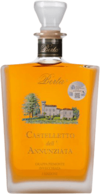255,95 € Бесплатная доставка | Граппа Berta Castelleto dell'Annunziata I.G.T. Grappa Piemontese Пьемонте Италия бутылка 70 cl