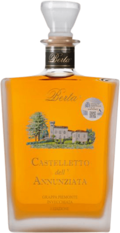 255,95 € Kostenloser Versand | Grappa Berta Castelleto dell'Annunziata I.G.T. Grappa Piemontese Piemont Italien Flasche 70 cl