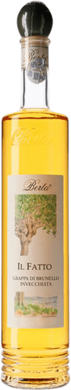 63,95 € Бесплатная доставка | Граппа Berta Brunello Il Fatto Barrel Aged Выдержано в бочке I.G.T. Grappa Piemontese Пьемонте Италия бутылка 70 cl