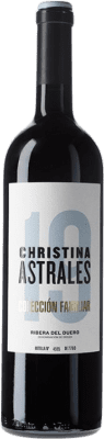 57,95 € Envio grátis | Vinho tinto Astrales Christina D.O. Ribera del Duero Castela-Mancha Espanha Tempranillo Garrafa 75 cl
