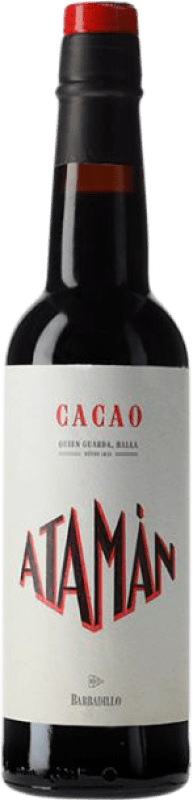108,95 € Бесплатная доставка | Ликёры Barbadillo Bota Única Cacao Atamán D.O. Jerez-Xérès-Sherry Андалусия Испания Полубутылка 37 cl