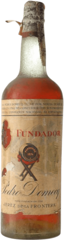 54,95 € Spedizione Gratuita | Brandy Pedro Domecq Fundador Colección D.O. Jerez-Xérès-Sherry Andalusia Spagna Bottiglia 1 L