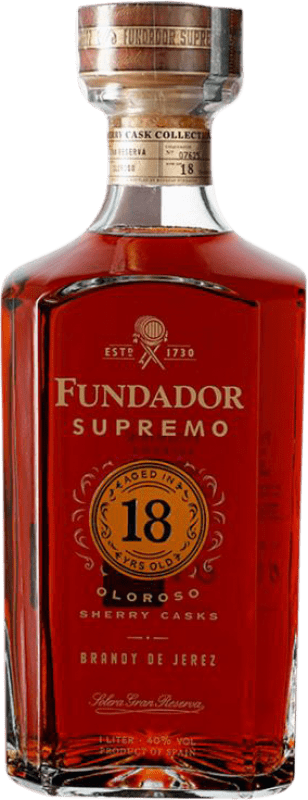 239,95 € Spedizione Gratuita | Brandy Pedro Domecq Fundador Supremo D.O. Jerez-Xérès-Sherry Andalusia Spagna 18 Anni Bottiglia 1 L