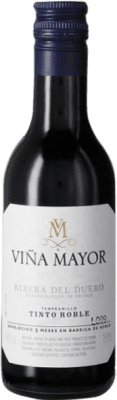 1,95 € Envio grátis | Vinho Tinto Viña Mayor Carvalho D.O. Ribera del Duero Castela-Mancha Espanha Garrafinha 18 cl