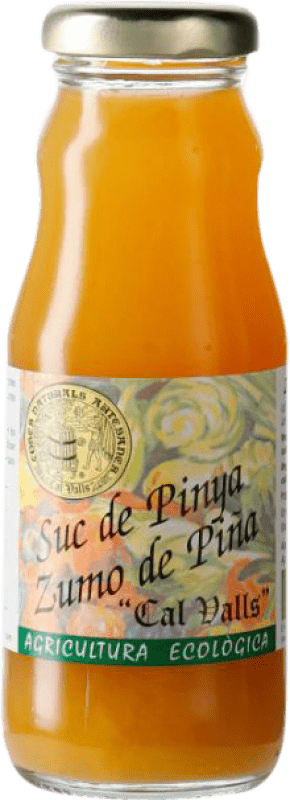 21,95 € Free Shipping | 12 units box Juice Cal Valls Spain Eco — Organic Small Bottle 20 cl Pinya — Pineapple