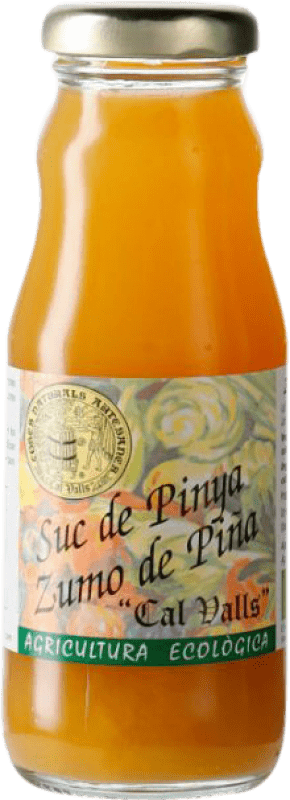 32,95 € Envío gratis | Caja de 12 unidades Refrescos y Mixers Cal Valls Piña Ecológico España Botellín 20 cl