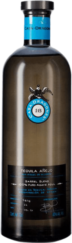 267,95 € Kostenloser Versand | Tequila Casa Dragones Añejo Jalisco Mexiko Flasche 70 cl
