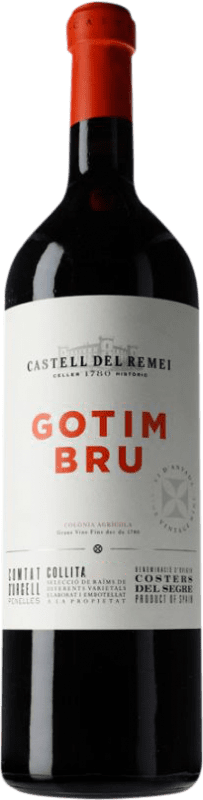 67,95 € Free Shipping | Red wine Castell del Remei Gotim Bru D.O. Costers del Segre Catalonia Spain Tempranillo, Syrah, Grenache, Cabernet Sauvignon Jéroboam Bottle-Double Magnum 3 L