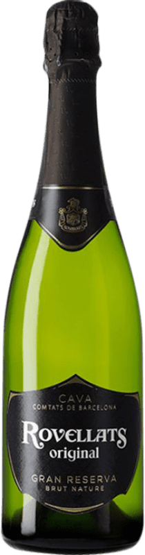 19,95 € Spedizione Gratuita | Spumante bianco Rovellats Original Brut Nature Gran Riserva D.O. Cava Catalogna Spagna Bottiglia 75 cl