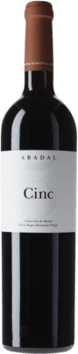 22,95 € Free Shipping | Red wine Abadal Cinc D.O. Pla de Bages Catalonia Spain Merlot Bottle 75 cl