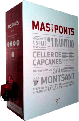 24,95 € Free Shipping | Red Wine Celler de Capçanes Mas dels Ponts D.O. Montsant Catalonia Spain Merlot, Grenache, Cabernet Sauvignon, Samsó Bag in Box 3 L