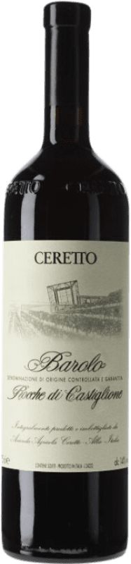 221,95 € Бесплатная доставка | Красное вино Ceretto Rocche di Castiglione D.O.C.G. Barolo Пьемонте Италия Nebbiolo — Неббиоло Бутылка 75 cl