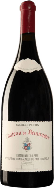 634,95 € 送料無料 | 赤ワイン Famille Perrin Château de Beaucastel A.O.C. Châteauneuf-du-Pape ローヌ フランス Syrah, Grenache, Mourvèdre, Counoise ボトル Jéroboam-ダブルマグナム 3 L