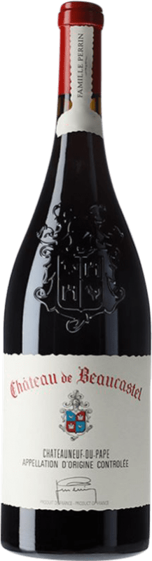 259,95 € Envío gratis | Vino tinto Famille Perrin Château de Beaucastel A.O.C. Châteauneuf-du-Pape Rhône Francia Syrah, Garnacha, Mourvèdre, Counoise Botella Magnum 1,5 L