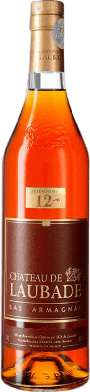 77,95 € Kostenloser Versand | Armagnac Château de Laubade Intemporel I.G.P. Bas Armagnac Frankreich 12 Jahre 70 cl