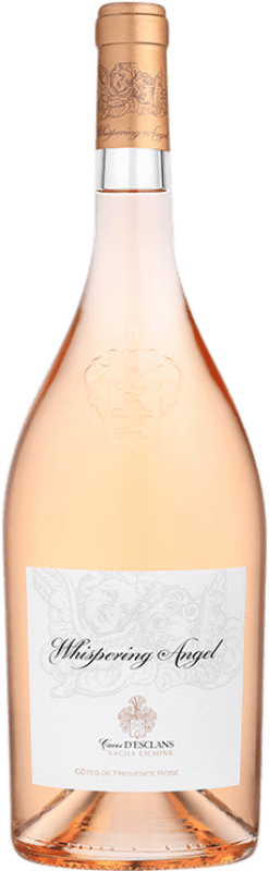 59,95 € Envio grátis | Vinho rosé Château d'Esclans Whispering Angel Rosé A.O.C. Côtes de Provence Provença França Garrafa Magnum 1,5 L