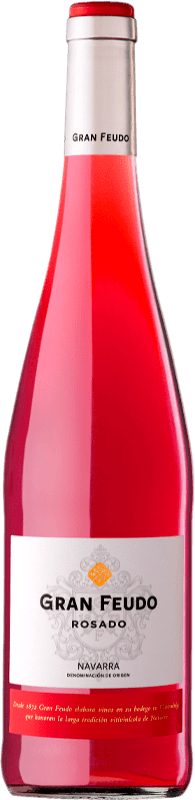 6,95 € Envio grátis | Vinho Rosé Gran Feudo D.O. Navarra Navarra Espanha Garnacha — Grenache 75 cl